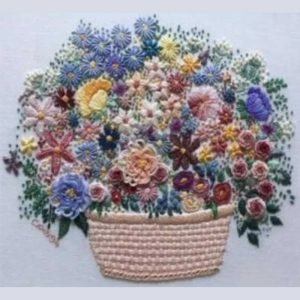 Roseworks Embroidery Design: Cottage Flowers