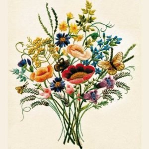 Roseworks Embroidery Design: Country Bunch