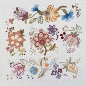 Roseworks Embroidery Design: Jacobean Jamboree