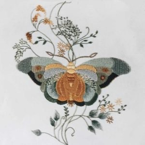 Roseworks Embroidery Design: Moth
