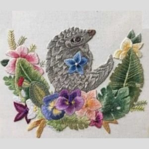 Roseworks Embroidery Design: Palesa the Pangolin