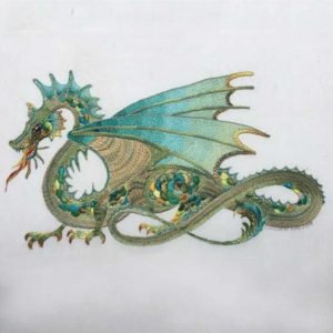 Roseworks Embroidery Design: The Jade Dragon