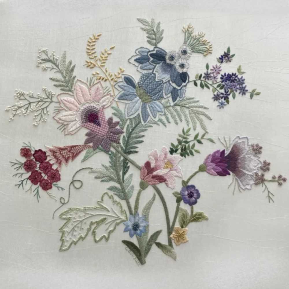 Roseworks Embroidery Design: Touch of Serenity