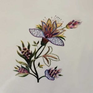 Roseworks Embroidery Design: Exotic Flower