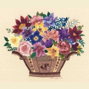 Roseworks Embroidery Design: Regency Vase