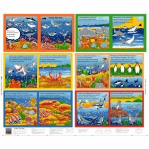 Fabric Book Panel: Under the Sea