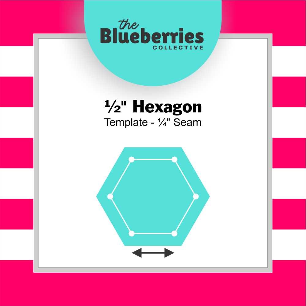 Blueberries Collective: Hexagon ½" - Template - Image 5