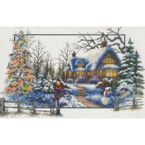 NeedleArt: No-Count Cross Stitch - Winter Cottage