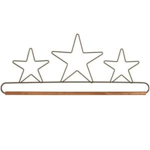 Classic Motifs: Craft Holder - 3-Star Dowel Holder 7.5"