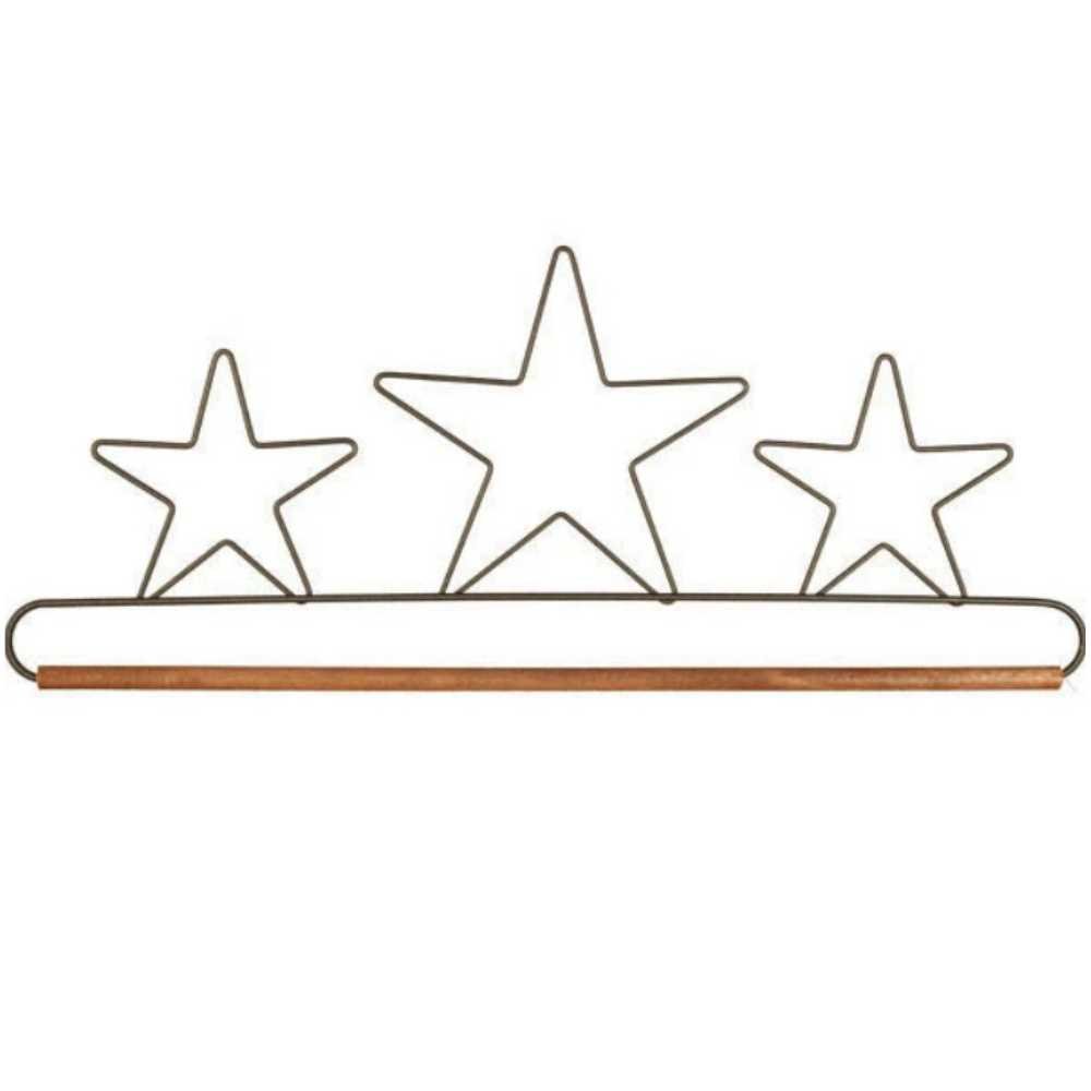 Classic Motifs: Craft Holder - 3-Star Dowel Holder 7.5"