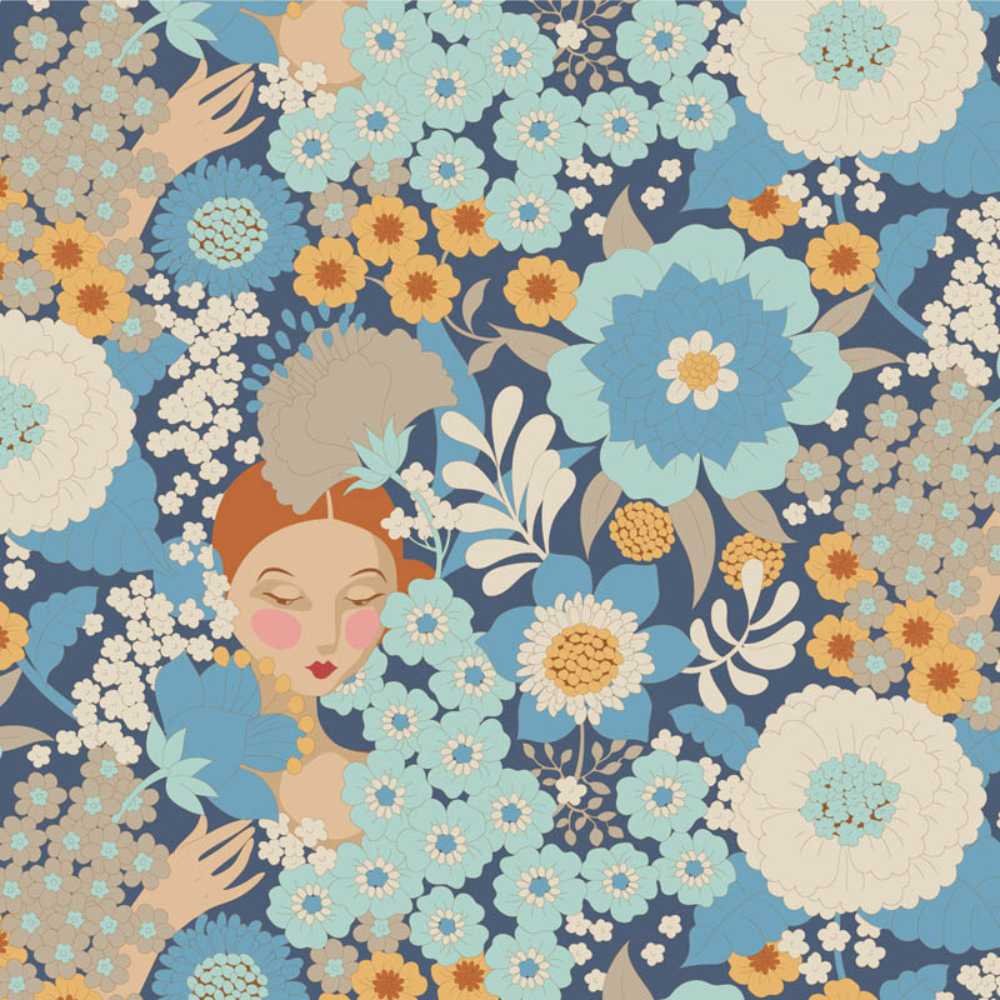 Tilda: Wallflower - Wallflower Blue