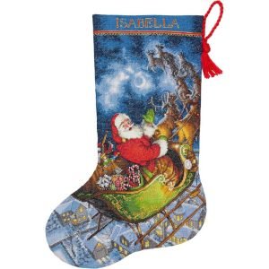 Dimensions: Cross Stitch Kit - Gold Collections, Santas Flight