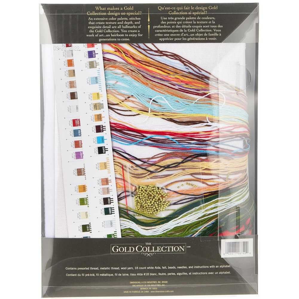 Dimensions: Cross Stitch Kit - Gold Collections, Santas Journey - Image 3