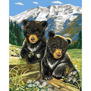 Grafitec: Tapestry Canvas - Bear cubs