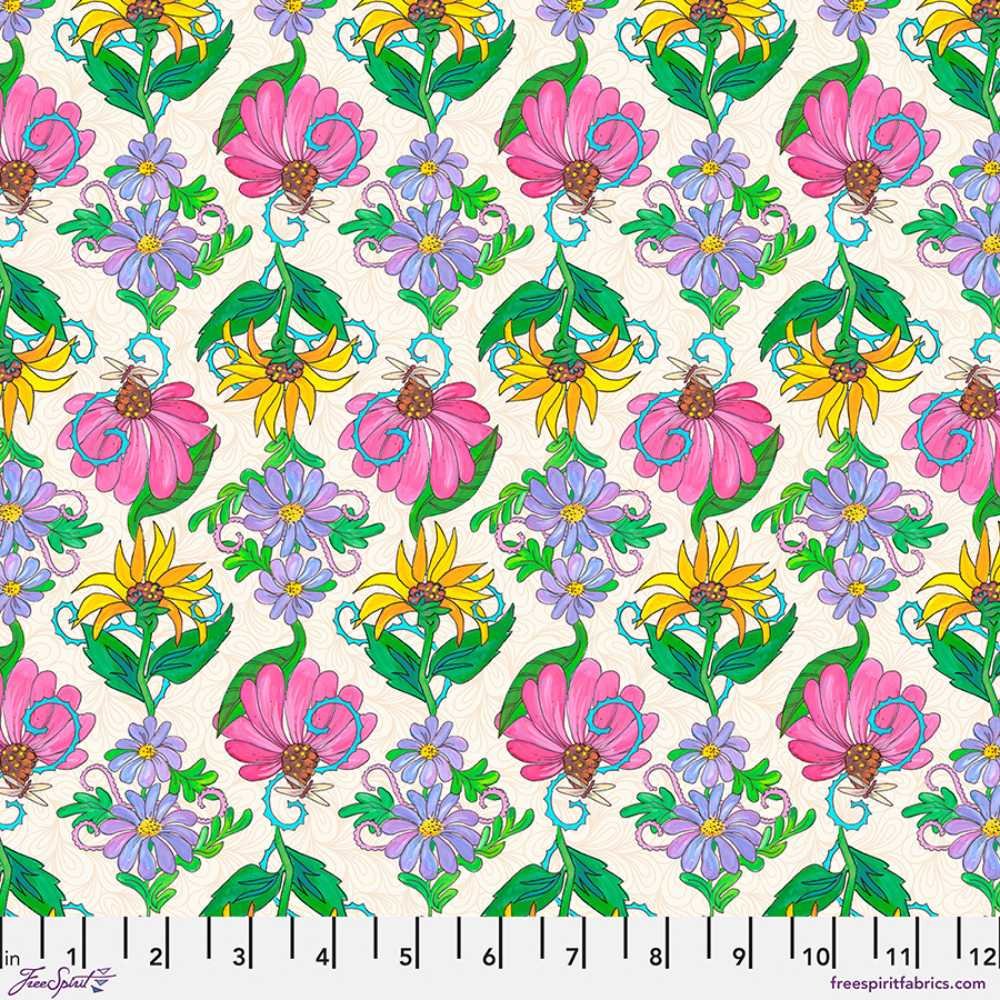 Free Spirit: Fruitopia - Spring Floral, Cream - Image 2