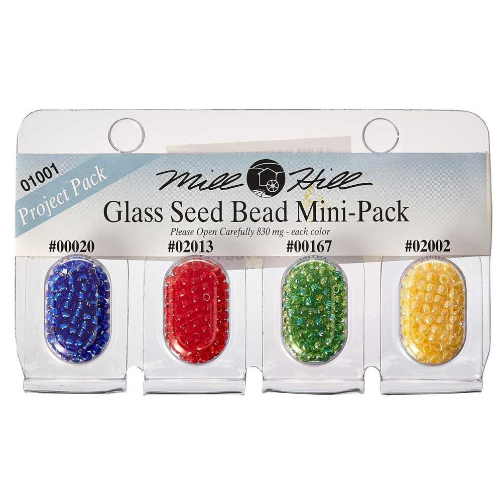 Mill Hill Beads: Glass Seed Beads Mini Pack - 01001 Project Pack