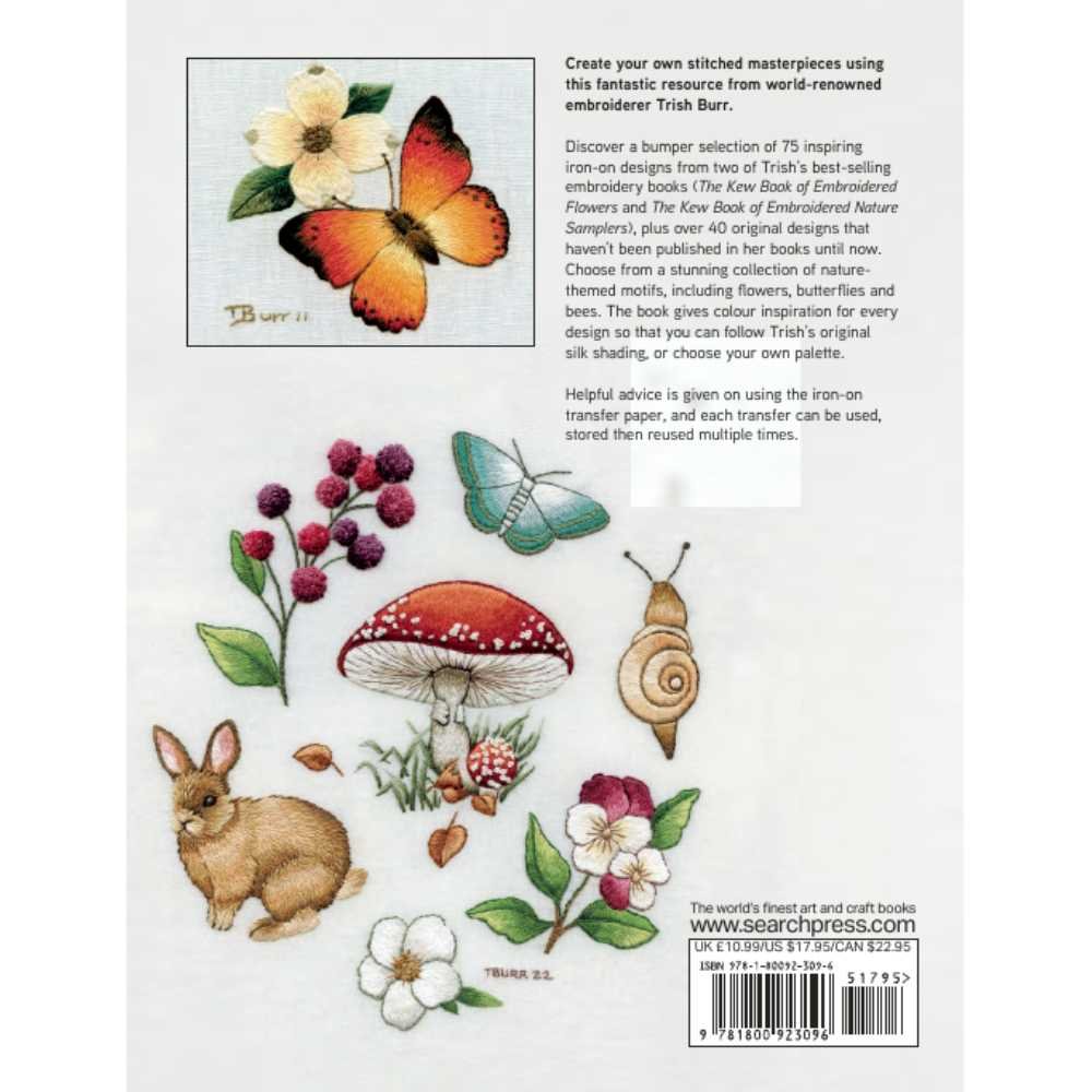 Search Press: Trish Burrs Nature Embroidery Transfers - Image 2