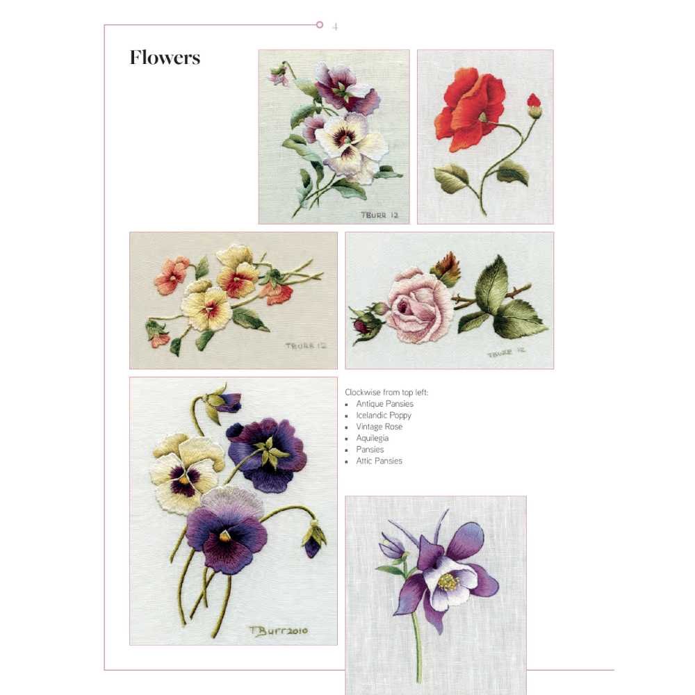 Search Press: Trish Burrs Nature Embroidery Transfers - Image 3