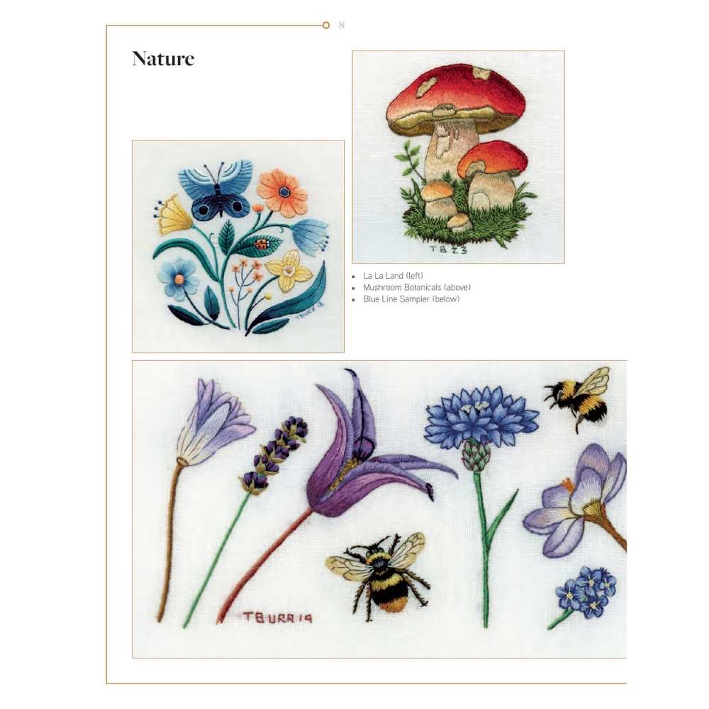 Search Press: Trish Burrs Nature Embroidery Transfers - Image 5