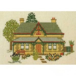 Juniper Designs: Cross Stitch Kit - Stonehouse with Settle, Frewville