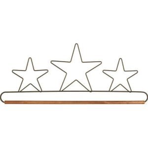 Classic Motifs: Craft Holder - 3-Star Dowel Holder 16"