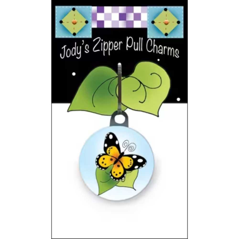 Jody Houghton Designs: Zipper Charm - Butterfly