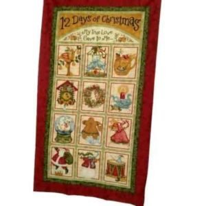 Art to Heart: Fabric Panel - 12 Days of Christmas