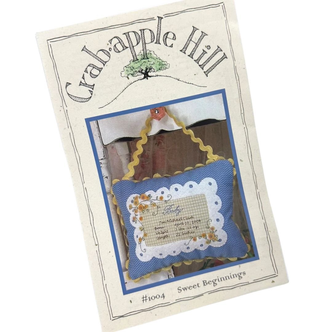 Crab.apple Hill Studio: Stitcheries - Sweet Beginnings