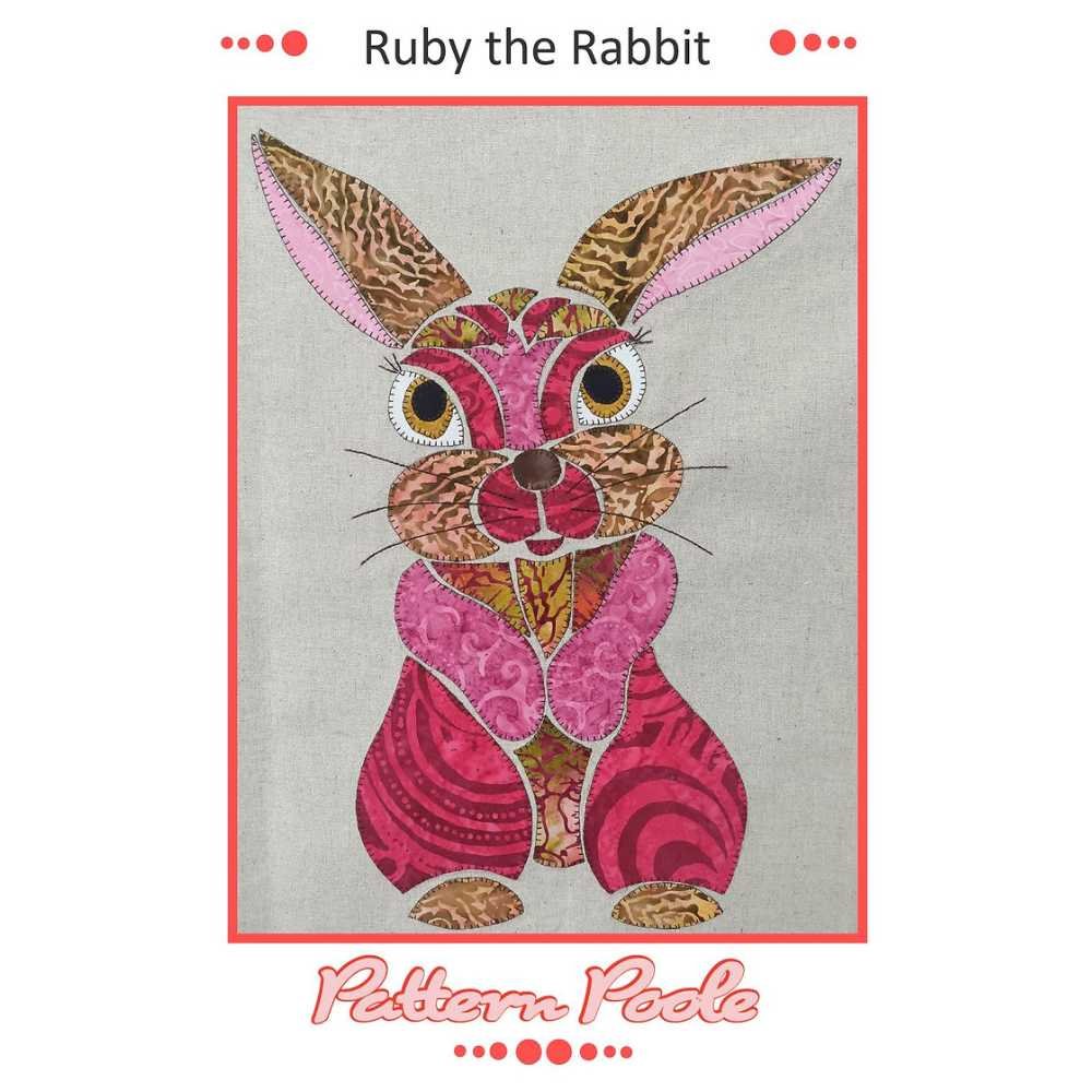 Pattern Poole: Applique Pattern - Ruby the Rabbit - Image 2