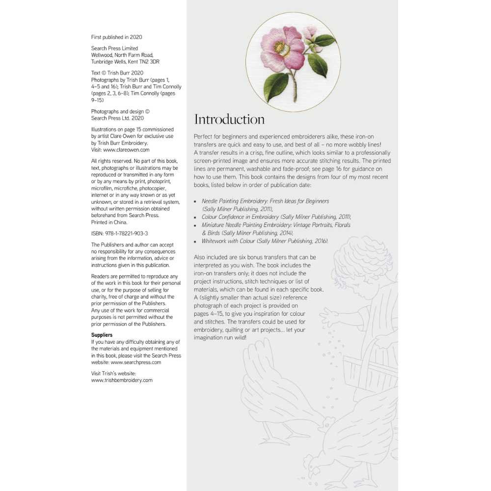 Search Press: Trish Burrs Embroidery Transfers - Image 4