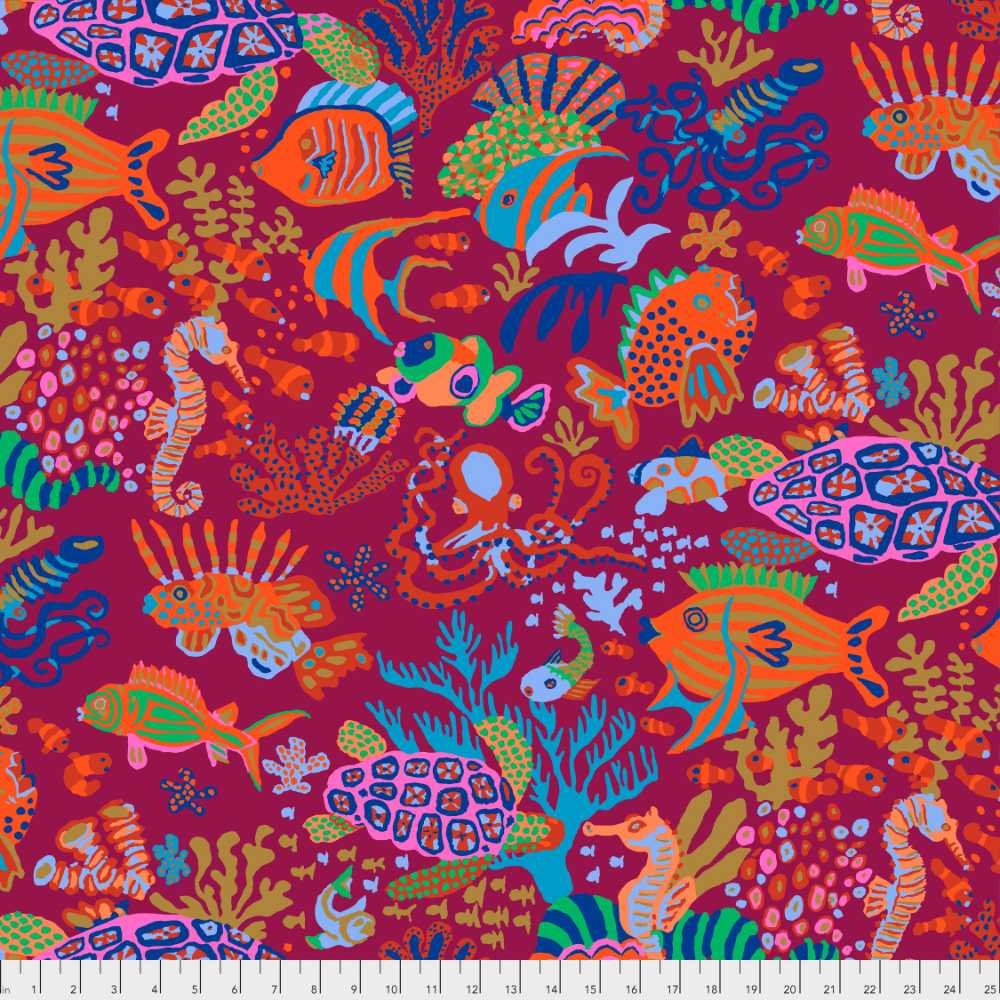 Kaffe Fassett: Spring 2018 Collective - Bright Scuba Red - Image 2