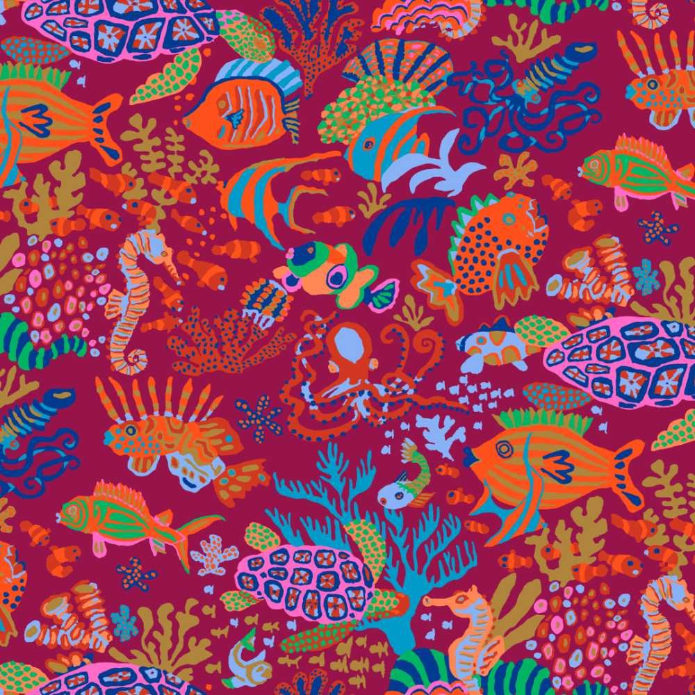 Kaffe Fassett: Spring 2018 Collective - Bright Scuba Red