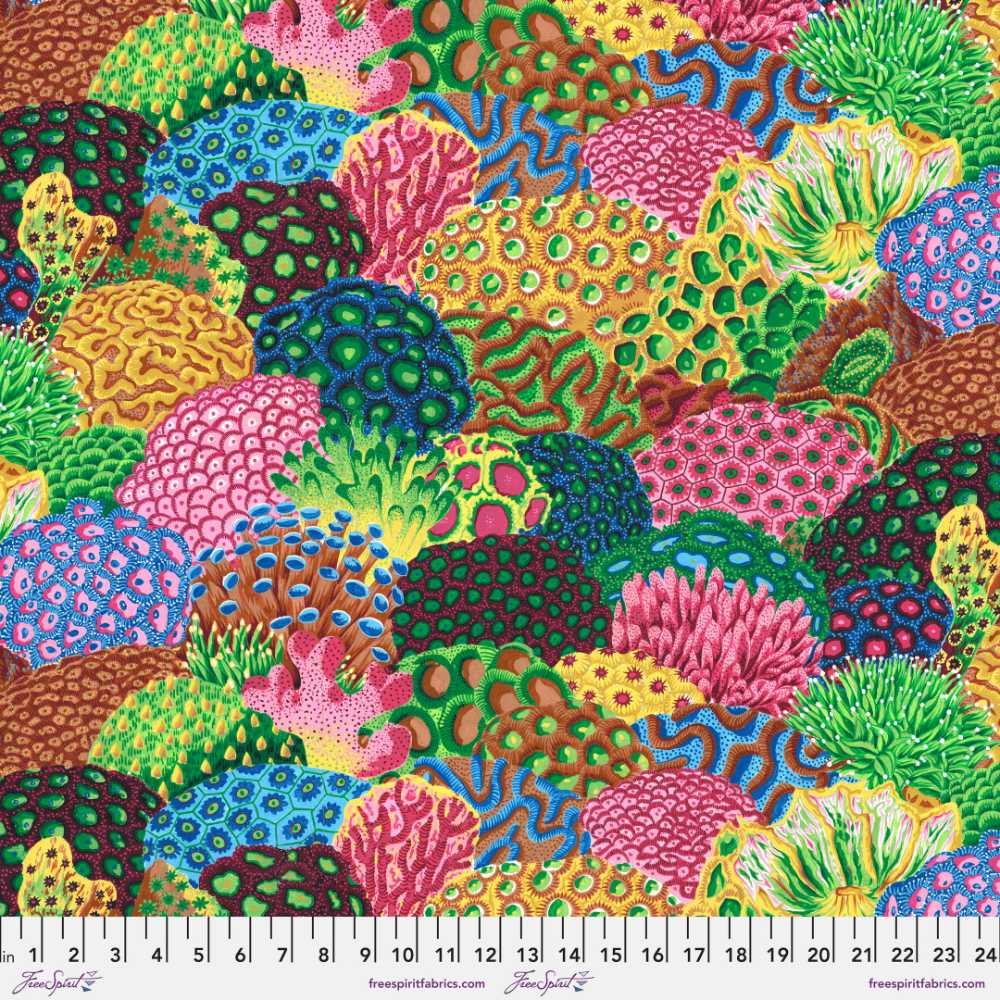 Kaffe Fassett: Treasure Island - Coral Reef, Multi - Image 2