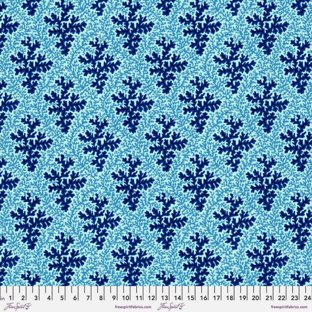 Kaffe Fassett: Treasure Island - Seaweed & Coral, Blue - Image 2