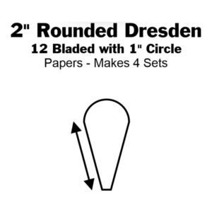 Blueberries Collective: 2" Rounded Twelve Bladed Dresdens with 1" Circle