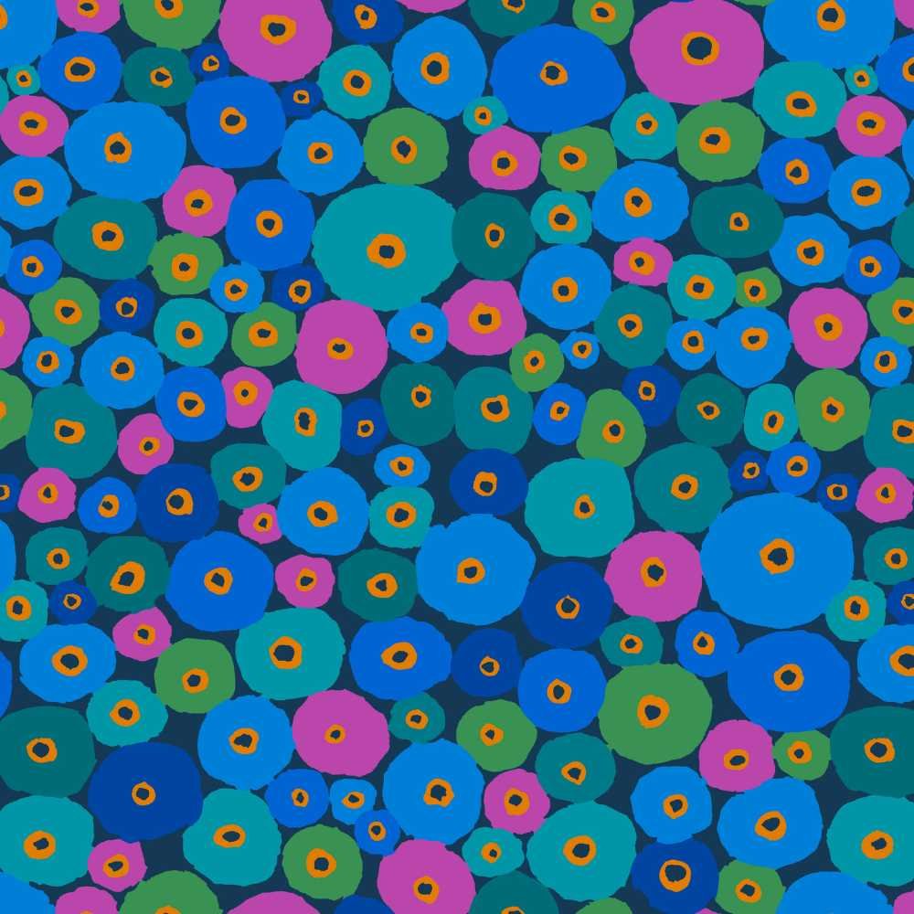 Kaffe Fassett: 85 & Fabulous - Spools, Blue