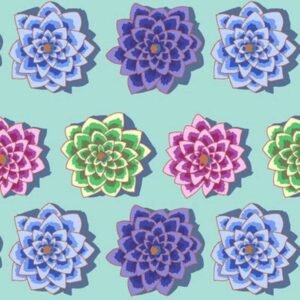 Kaffe Fassett: February 2022 - Shadow Flower, Aqua