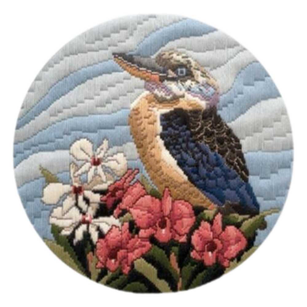 Leuts: Long Stitch - Blue Winged Kookaburra