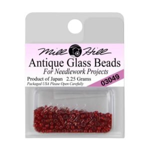 Mill Hill Beads: Antique Seed Beads - 03049 Rich Red
