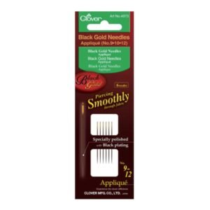 Clover: Black Gold Hand Sewing Needles - Quilting No.9