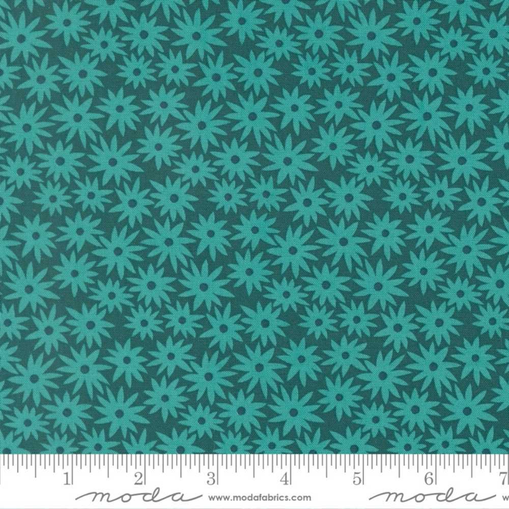 Moda: Elizabeth Hartman, Scenery - Dark Teal - Image 2
