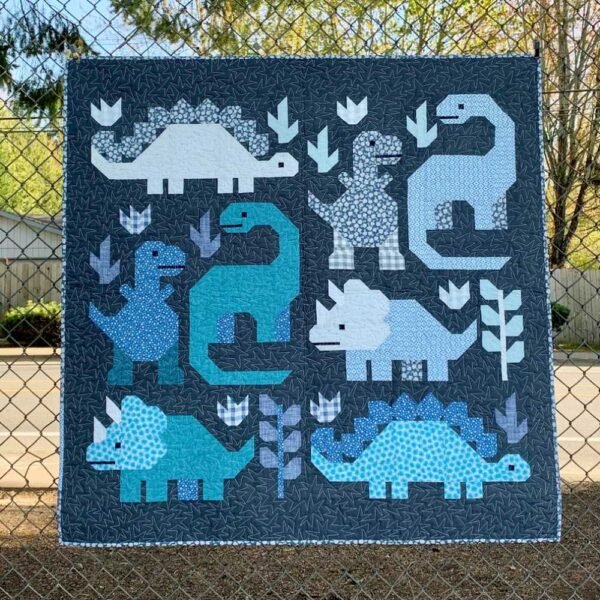 Elizabeth Hartman | Pattern | Dinosaurs | Patchwork | Quilt