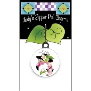 Jody Houghton Designs: Zipper Charm - Hat Flamingo