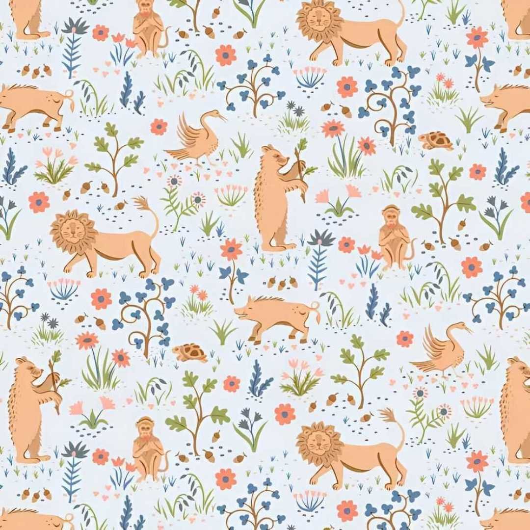 Liberty Fabrics: Tree of Life, Woodlands Pastels - Tudor Fauna