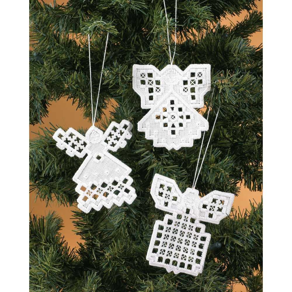 Permin: Hardanger - 3pc Angel Ornament, 01-2633