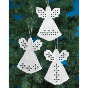 Permin: Hardanger - 3pc Angel Ornament, 01-4615