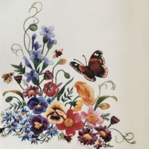 Roseworks Embroidery Design: Pastoral Posy
