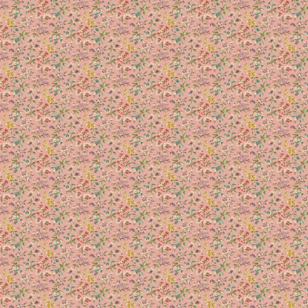 Andover Fabrics: Valley Hues - Ingrid Floral Rose Pink