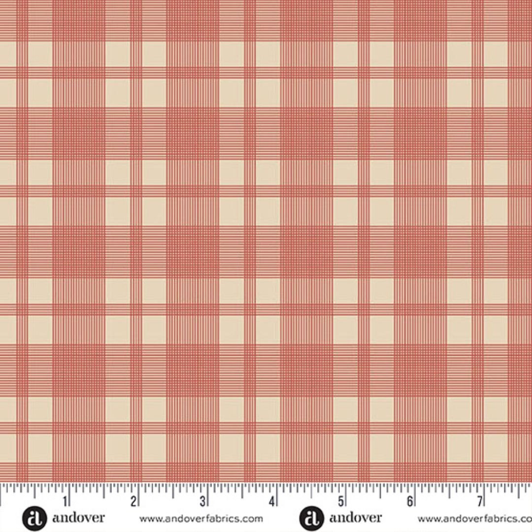 Andover Fabrics: Valley Hues - Tyla Plaid Red - Image 2